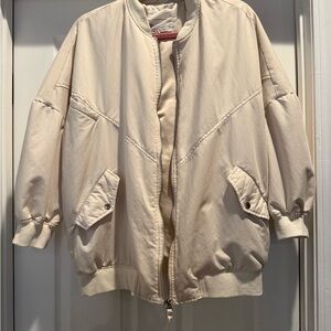 by Anthropologie Oversized Bomber Jacket